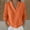 *Orange, variant on ClodeEU Womens Long Sleeve V Neck Sweater ,Fall Loose Fit Fashion Tunic Shirts Pink,Womens Plus XXXXL