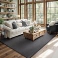 thumbnail image 2 of STAIRCASE Mainstays Contemporary Pattern Textured Tufted Dark Grey, Machine Washable Area Rug 5x7, Ideal for Living Room, Dining Area, and Bedroom, 2 of 5