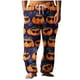 thumbnail image 2 of Pantalones largos para hombre, cintura elástica, transpirables, cómodos, suaves, informales, de playa, de poliéster., 2 of 5
