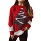 thumbnail image 2 of Suéter de cuello redondo Suéteres de mujer Suéter de cuello redondo de moda Suéter navideño Tops de mujer, 2 of 7