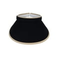 thumbnail image 2 of Top Headwear 2 Tone Cotton Clip On Visor 3 Inch Wide Brim Black/Khaki, 2 of 4