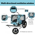 thumbnail image 4 of Outdoor Heavy Duty Collapsible Pet Bike Trailer with 16-Inch All-Terrain Wheels & Universal Hitch – Foldable Dog/Cargo Carrier Cart for Bicycles, 4 of 10