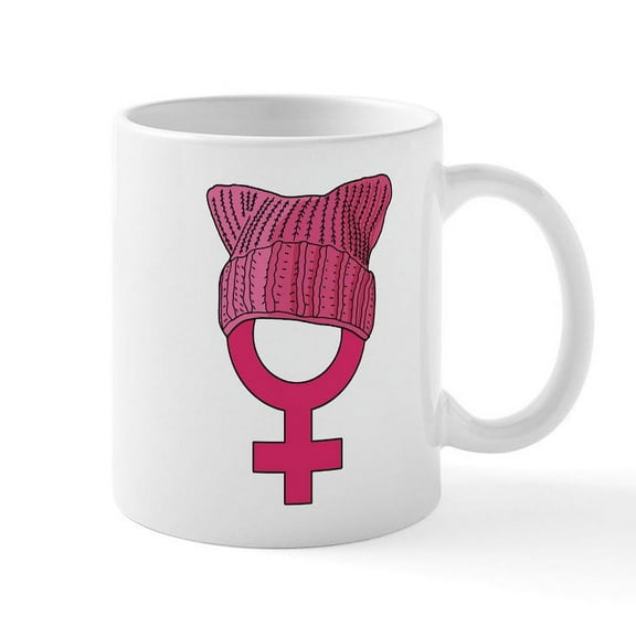 CafePress - Resist Persist Pink - 11 oz Ceramic Mug - Novelty Coffee Tea Cup
