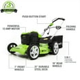 Greenworks 13 Amp 21inch Corded Electric WalkBehind Lawn Mower
