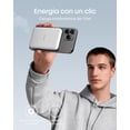 thumbnail image 2 of Anker Power Bank Inalámbrico Magnético 5,000 mAh (MagGo), Cargador Portátil con Cable USB-C, Batería Compatible con MagSafe para iPhone 17/16/15/14/13, 2 of 5