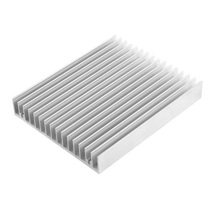 Silver Tone Aluminum Radiator Heat Sink Heatsink Cooling Fin 120 x 100 x 20mm