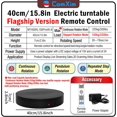 thumbnail image 2 of ComXim 15.8In Remote Motorized electric turntable Rotating platform Photography Turntable Motorized lazy susan Base giratoria para for Photography,3D Scanner,Heavy duty display(Load Range:220~500lbs), 2 of 8
