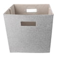 thumbnail image 4 of Caja De Almacenamiento Plegable, Contenedor De Almacenamiento Con Diseño De Mango Gris Oscuro Para Dormitorio ANGGREK Clothes Storage Bin, 4 of 8