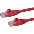 thumbnail image 3 of StarTech 10ft CAT6 Cable - Red CAT6 Ethernet Cable - Gigabit Ethernet Wire - 250Mhz 100W PoE RJ45 UTP CAT 6 Network Patch Cord Snagless (N6PATCH10RD), 3 of 13