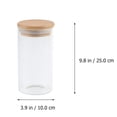 thumbnail image 2 of OULII Square Food Storage Jar Glass Container with Lid for Home Use 1Set, 2 of 8