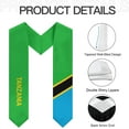 thumbnail image 6 of Tanzania Flag Cool Graduation Stole Shawl Sash Honor For Study Aboard International Students, 6 of 9