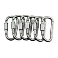thumbnail image 1 of Mosquetón Clip Mosquetón Llavero Mosquetón De Bloqueo Mosquetón De Aluminio Forma De D Hebilla Paquete Llavero Clip Resorte Clip Llavero Clip Gancho Tornillo Puerta Hebilla Gris 6Pcs 1Pc matsuzay HA024323-02, 1 of 7