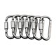 thumbnail image 1 of Mosquetón Clip Mosquetón Llavero Mosquetón De Bloqueo Mosquetón De Aluminio Forma De D Hebilla Paquete Llavero Clip Resorte Clip Llavero Clip Gancho Tornillo Puerta Hebilla Gris 6Pcs 1Pc Vogacara HA024323-02, 1 of 7