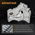 thumbnail image 3 of Engine Front Timing Chain Cover Fit For Jeep Wrangler JK 3.6L V6 2012-2017 68079232AB 68079232, 3 of 6