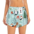thumbnail image 2 of Fotbe Christmas Winter Animals Womens High Waist Running Shorts Athletic Workout Quick Dry Shorts for Women with Pockets Gym Yoga Summer Shorts-Small, 2 of 9
