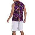 thumbnail image 2 of Honeii Mardi Gra2 print basktball shirt for men and women, Unisex basketball jersey for Theme party-Small, 2 of 6