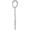 thumbnail image 2 of 14K White Gold #1 Dad Charm (5 X 13.5) Made In United States k4732w, 2 of 5