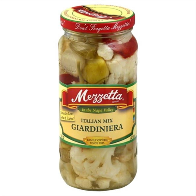 Mezzetta Mild Italian Mix Giardiniera Crunchy Vegetables, 16 fl oz