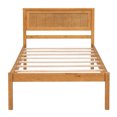 thumbnail image 5 of Jopath Twin Platform Bed Frame with Headboard, Wood Bed Frame with Wood Slat Support for Teen and Adult Oak, 5 of 9