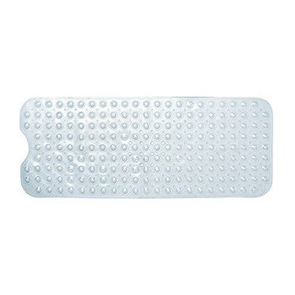 RubberMaid AntiMildew Full Length Vinyl Bath Mat Clear