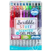 Scribble Stuff 30ct Scented Gel Pens, 30 Unique Colors Scented with Citrus, Florals and Sea Breeze.