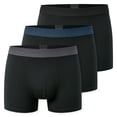 thumbnail image 1 of SCHIESSER Bóxers para hombre, paquete de 3 - «95/5», bañadores, algodón elástico, cintura con logotipo Negro XL (X-Large), 1 of 5