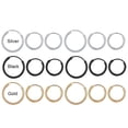 thumbnail image 3 of Women Men Ears Rings Silver Color Cartilage Piercing Loop Goth Stud Earrings Small Circle Hoop Earrings GOLD 1.5CM, 3 of 8