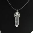 thumbnail image 3 of K-KED Natural Hexagonal Gemstone Pendant Quartz Crystal Point Necklace Healing Reiki-Clear Quartz Crystal, 3 of 6