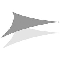 Triangle Sun Shade Sail 20 x 20 x 20 Ft UV Block Fabric - Grey