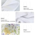 thumbnail image 5 of Coolnut Kitchen Hand Towels Cute Bunny and Floral Hanging Tie Towel with Hook & Loop, Absorbent Bathroom Towels Soft Washcloths Dish Cloth 2PCS Washcloth Gift, 5 of 7