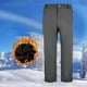 thumbnail image 1 of Pantalones largos para hombre, de color liso, para senderismo al aire libre, multifuncionales, de forro polar, resistentes al viento y al agua, rectos, con cremallera y bolsillo, para el trabajo., 1 of 5