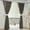 Coffee, variant on Semi Sheer Curtains Set of 2, Solid Sheer Curtain Scarf Drapes Rod Pocket Crushed Window Panels for Bedroom Living Room Kitchen, 2 PCS Vines Leaves Tulle Door Window Curtain Drape