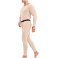 thumbnail image 2 of Clearance Clothes under $10 TMOYZQ 2 Piece Thermal Underwear for Men Sets Lightweight Long Johns with Fleece Lined, Base Layer Cold Weather Top Bottom, 2 of 6