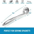 thumbnail image 4 of VALINK Kitchen Pasta Server Stainless Steel Spoon with Ergonomic Handle for Spaghetti Noodles, 4 of 6