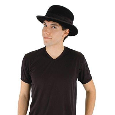 elope gentleman bowler hat, black, one size