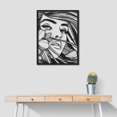 thumbnail image 6 of Beautiful Woman Face Metal Wall Art Decor, 6 of 9