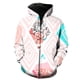 thumbnail image 1 of Sudadera con capucha y cremallera para hombre, diseño abstracto de ojos de tigre, estilo Harajuku, gran oferta de primavera de 2024, con capucha, estilo hip hop, estampado 3D., 1 of 6