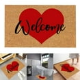 thumbnail image 2 of Discount! FNGZ Valentine's Day Carpet Alentine's Day Floor Mats Holiday Mats Welcome Door Mats Polyester Door Mats Red, 2 of 9