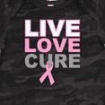 thumbnail image 4 of Inktastic Live Love Cure Breast Cancer Boys or Girls Baby Bodysuit, 4 of 5