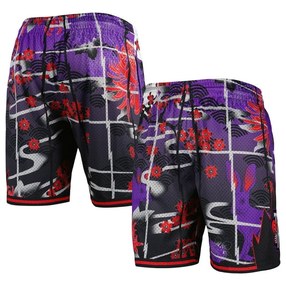 Men's Mitchell & Ness Purple Toronto Raptors Lunar New Year Swingman Shorts