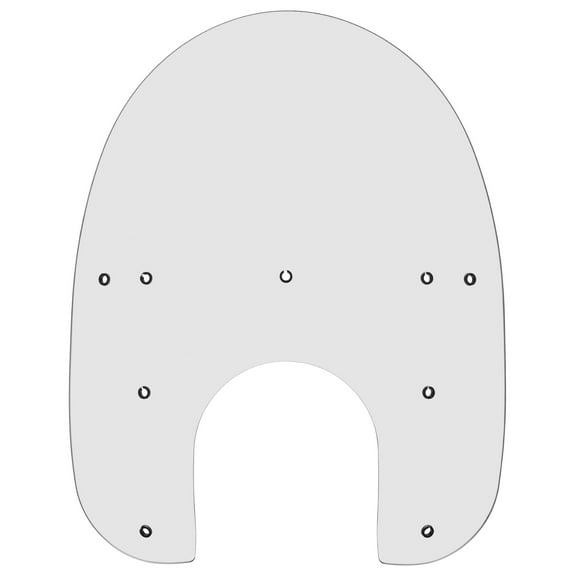 Memphis Shades 15" Clear Windshield for FLSTS/FXSTS (MEP6150)