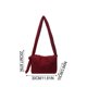 thumbnail image 3 of Bolso bandolera acolchado de nailon para mujer – Bolso cruzado de color liso para ir al trabajo, bolso pequeño de gran capacidad para guardar artículos esenciales diarios., 3 of 6