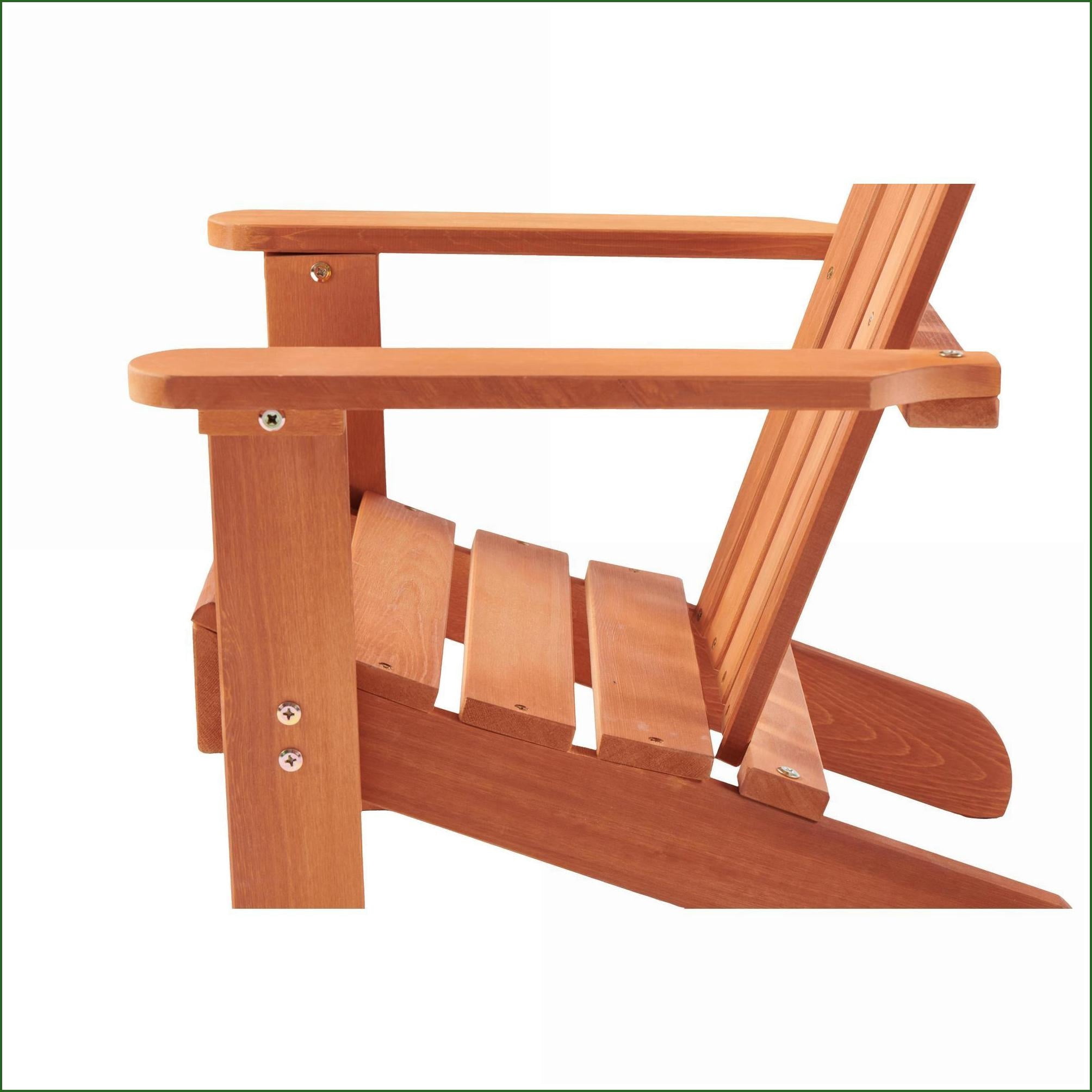 Kids Adirondack Chair for Indoor/Outdoor | Solid Wood Slat Back | 3-10 Years Natural Finish