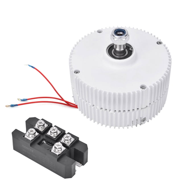 Alternador trifásico, turbina eólica, generador de imán permanente, generador síncrono NE300 (rectificador generador de 12 V)