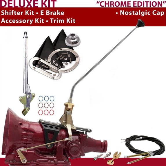 American Shifter TH400 Shifter Kit 23 in. E Brake Cable Trim Kit for D10C0