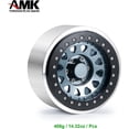 thumbnail image 3 of Pcs Aluminum Alloy 17.5mm Hex Hub 2.9 Beadlock Wheels Rims for 1/6 RC Crawler Car Axial SCX6 Upgrades(Baked Blue), 3 of 5