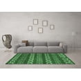 thumbnail image 3 of Ahgly Company Indoor Rectangle Oriental Emerald Green Modern Area Rugs, 5' x 8', 3 of 4