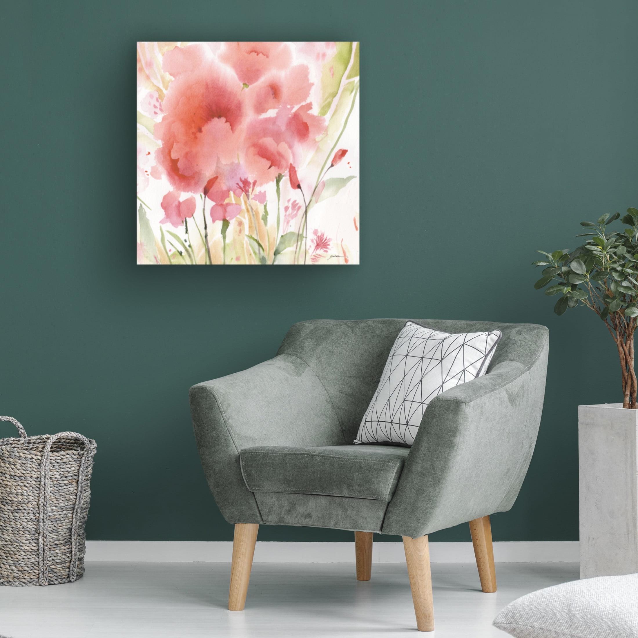 Canvas Wall Art - Sheila Golden 'Symphony' Wall Art for Living Room, Bedroom, or Office Décor by Trademark Fine Art - 35 x 35 Inches