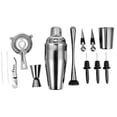 thumbnail image 4 of CNV Deluxe Barware Tool Set with Sleek Rectangular Wooden Organizer, Premium 304 Stainless Steel Shaker Kit for Modern Home Bar Decor, All-In-One Drink Mixer Set for Professionals and Beginners, 4 of 7