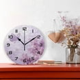 thumbnail image 2 of GZHJMY Wall Clock Round Funny Water Flamingo Battery Operated Silent Non Ticking Decorative Home Office School Decor Dual Use Art Clock (Butterfly), 2 of 5